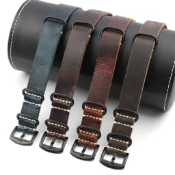 Crazy Horse Leather Watchband 20mm 22mm 24mm Vintage Coffee Brown Cowhide Strap for Men Women Wristbands Watch Replacement