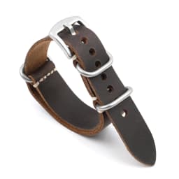Crazy Horse Leather Watchband 20mm 22mm 24mm Vintage Coffee Brown Cowhide Strap for Men Women Wristbands Watch Replacement