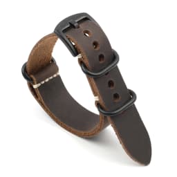 Crazy Horse Leather Watchband 20mm 22mm 24mm Vintage Coffee Brown Cowhide Strap for Men Women Wristbands Watch Replacement