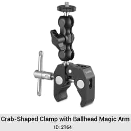 SmallRig DSLR Camera Adjustable Camera Monitor Holder Swivel and Tilt Adjustable Monitor Mount with ARRI-Style Mount 2903C