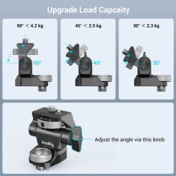 SmallRig DSLR Camera Adjustable Camera Monitor Holder Swivel and Tilt Adjustable Monitor Mount with ARRI-Style Mount 2903C