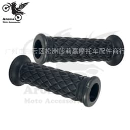 16 Colors Available Brown Red Black Hot Retro Cafe Racer Parts 22MM 25MM Rubber Motorbike Grip for Honda Suzuki Yamaha Harley So