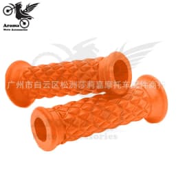 16 Colors Available Brown Red Black Hot Retro Cafe Racer Parts 22MM 25MM Rubber Motorbike Grip for Honda Suzuki Yamaha Harley So