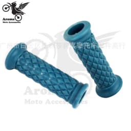 16 Colors Available Brown Red Black Hot Retro Cafe Racer Parts 22MM 25MM Rubber Motorbike Grip for Honda Suzuki Yamaha Harley So
