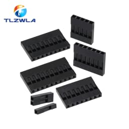 Dupont Plastic Shell Plug 2.54mm Single Row Dupont Connector 1P/2P/3P/4P/5P/6P/7P/8P/9P/10P Housing