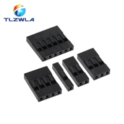 Dupont Plastic Shell Plug 2.54mm Single Row Dupont Connector 1P/2P/3P/4P/5P/6P/7P/8P/9P/10P Housing