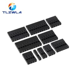 Dupont Plastic Shell Plug 2.54mm Single Row Dupont Connector 1P/2P/3P/4P/5P/6P/7P/8P/9P/10P Housing