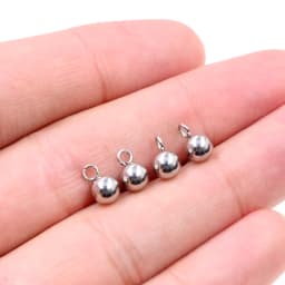 30pcs 3/4/5/6mm 316 Stainless Steel Ball Pin Findings Stud Earring Basic Pins Stoppers Connector For DIY Jewelry Making Supplies