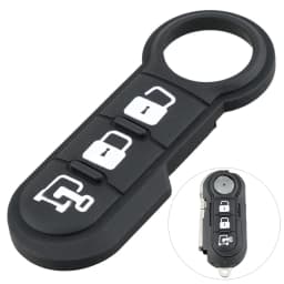3 Buttons Car Key Remote Control Folding Housing Replacement Key Shell Case Fit for Fiat 500 Panda Punto Bravo