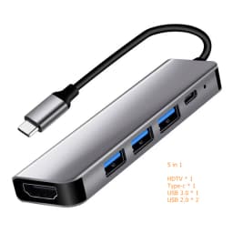 USB C Hub Splitter to 4K HDMI-Compatible USB 3.0 Type C Adapter SD TF Docking Station for MacBook iPad Samsung S22 Dex Laptop