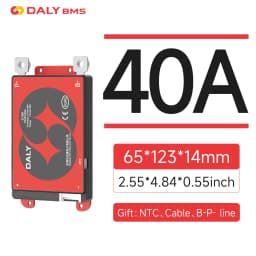 Daly BMS Lifepo4 4S 12V with NTC 4S BMS Protection Circuit 20A 40A 60A 100A 150A 200A 12V 24V 36V 48V 60V 72V BMS Battery