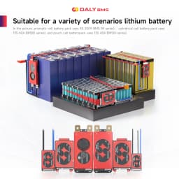 Daly BMS Lifepo4 4S 12V with NTC 4S BMS Protection Circuit 20A 40A 60A 100A 150A 200A 12V 24V 36V 48V 60V 72V BMS Battery