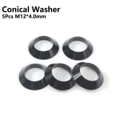 Bicycle Thru Axle Washer M12x1mm/2mm/3mm/4mm Axle Washers M12 Washer Hubs Tube Shaft Skewers Washers Flat/Conical Washer
