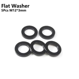 Bicycle Thru Axle Washer M12x1mm/2mm/3mm/4mm Axle Washers M12 Washer Hubs Tube Shaft Skewers Washers Flat/Conical Washer
