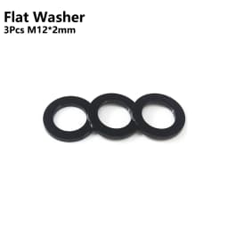 Bicycle Thru Axle Washer M12x1mm/2mm/3mm/4mm Axle Washers M12 Washer Hubs Tube Shaft Skewers Washers Flat/Conical Washer