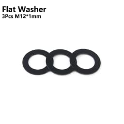 Bicycle Thru Axle Washer M12x1mm/2mm/3mm/4mm Axle Washers M12 Washer Hubs Tube Shaft Skewers Washers Flat/Conical Washer