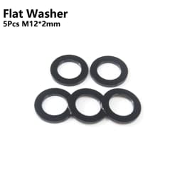 Bicycle Thru Axle Washer M12x1mm/2mm/3mm/4mm Axle Washers M12 Washer Hubs Tube Shaft Skewers Washers Flat/Conical Washer