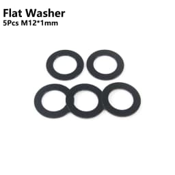 Bicycle Thru Axle Washer M12x1mm/2mm/3mm/4mm Axle Washers M12 Washer Hubs Tube Shaft Skewers Washers Flat/Conical Washer