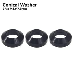 Bicycle Thru Axle Washer M12x1mm/2mm/3mm/4mm Axle Washers M12 Washer Hubs Tube Shaft Skewers Washers Flat/Conical Washer