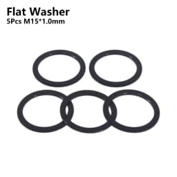 Bicycle Thru Axle Washer M12x1mm/2mm/3mm/4mm Axle Washers M12 Washer Hubs Tube Shaft Skewers Washers Flat/Conical Washer