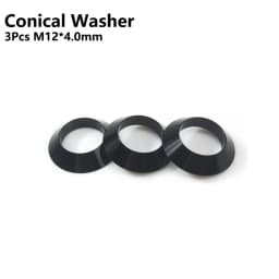 Bicycle Thru Axle Washer M12x1mm/2mm/3mm/4mm Axle Washers M12 Washer Hubs Tube Shaft Skewers Washers Flat/Conical Washer