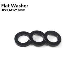 Bicycle Thru Axle Washer M12x1mm/2mm/3mm/4mm Axle Washers M12 Washer Hubs Tube Shaft Skewers Washers Flat/Conical Washer