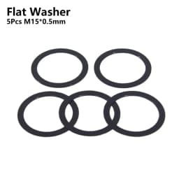 Bicycle Thru Axle Washer M12x1mm/2mm/3mm/4mm Axle Washers M12 Washer Hubs Tube Shaft Skewers Washers Flat/Conical Washer