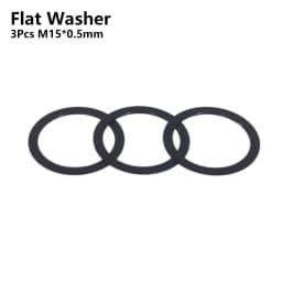 Bicycle Thru Axle Washer M12x1mm/2mm/3mm/4mm Axle Washers M12 Washer Hubs Tube Shaft Skewers Washers Flat/Conical Washer