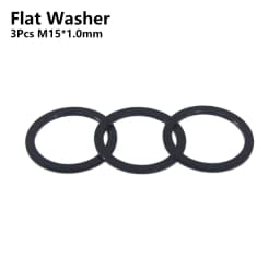 Bicycle Thru Axle Washer M12x1mm/2mm/3mm/4mm Axle Washers M12 Washer Hubs Tube Shaft Skewers Washers Flat/Conical Washer