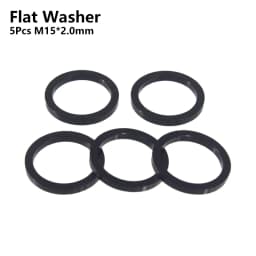 Bicycle Thru Axle Washer M12x1mm/2mm/3mm/4mm Axle Washers M12 Washer Hubs Tube Shaft Skewers Washers Flat/Conical Washer