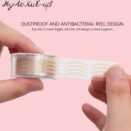 600Pcs/Box Big Eyelid Tape Sticker Double Fold Self Adhesive Eyelid Tape Stickers S/L Makeup Clear Beige Invisible Tool
