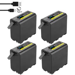 Probty 10800mAh NP-F980 NP-F970 NPF960 NP F970 Battery with USB Charge Output For Sony PLM-100 CCD-TRV35 MVC-FD91 MC1500C