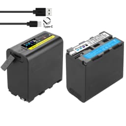 Probty 10800mAh NP-F980 NP-F970 NPF960 NP F970 Battery with USB Charge Output For Sony PLM-100 CCD-TRV35 MVC-FD91 MC1500C