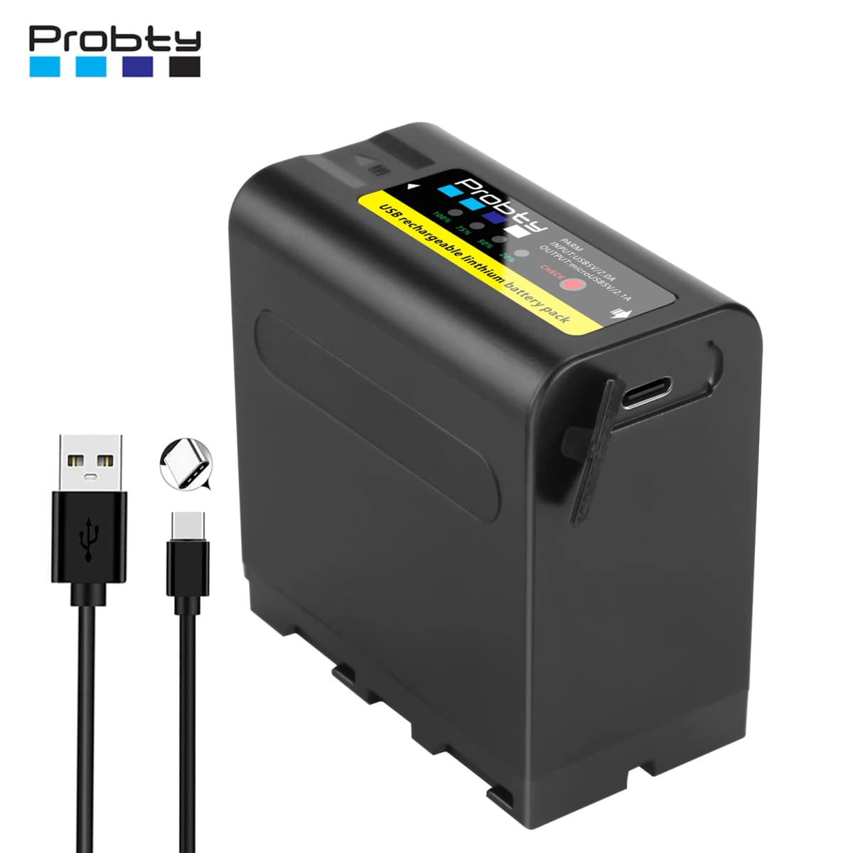 Probty 10800mAh NP-F980 NP-F970 NPF960 NP F970 Battery with USB Charge Output For Sony PLM-100 CCD-TRV35 MVC-FD91 MC1500C