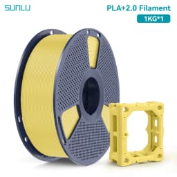 SUNLU PLA + 2.0 1.75mm 1KG,Ultra-Tough (19.8KJ/m² Impact),2-3X Stronger,Fast Printing 300mm/s,High Speed 3D Printer Filament