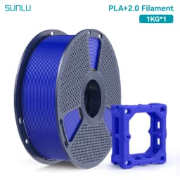 SUNLU PLA + 2.0 1.75mm 1KG,Ultra-Tough (19.8KJ/m² Impact),2-3X Stronger,Fast Printing 300mm/s,High Speed 3D Printer Filament