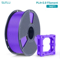 SUNLU PLA + 2.0 1.75mm 1KG,Ultra-Tough (19.8KJ/m² Impact),2-3X Stronger,Fast Printing 300mm/s,High Speed 3D Printer Filament