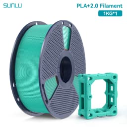 SUNLU PLA + 2.0 1.75mm 1KG,Ultra-Tough (19.8KJ/m² Impact),2-3X Stronger,Fast Printing 300mm/s,High Speed 3D Printer Filament