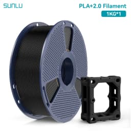 SUNLU PLA + 2.0 1.75mm 1KG,Ultra-Tough (19.8KJ/m² Impact),2-3X Stronger,Fast Printing 300mm/s,High Speed 3D Printer Filament