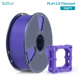 SUNLU PLA + 2.0 1.75mm 1KG,Ultra-Tough (19.8KJ/m² Impact),2-3X Stronger,Fast Printing 300mm/s,High Speed 3D Printer Filament