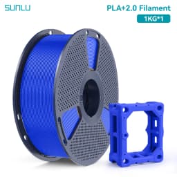 SUNLU PLA + 2.0 1.75mm 1KG,Ultra-Tough (19.8KJ/m² Impact),2-3X Stronger,Fast Printing 300mm/s,High Speed 3D Printer Filament