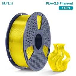 SUNLU PLA + 2.0 1.75mm 1KG,Ultra-Tough (19.8KJ/m² Impact),2-3X Stronger,Fast Printing 300mm/s,High Speed 3D Printer Filament