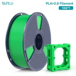 SUNLU PLA + 2.0 1.75mm 1KG,Ultra-Tough (19.8KJ/m² Impact),2-3X Stronger,Fast Printing 300mm/s,High Speed 3D Printer Filament