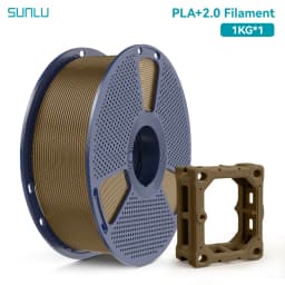 SUNLU PLA + 2.0 1.75mm 1KG,Ultra-Tough (19.8KJ/m² Impact),2-3X Stronger,Fast Printing 300mm/s,High Speed 3D Printer Filament