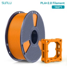 SUNLU PLA + 2.0 1.75mm 1KG,Ultra-Tough (19.8KJ/m² Impact),2-3X Stronger,Fast Printing 300mm/s,High Speed 3D Printer Filament