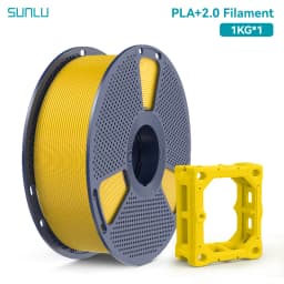 SUNLU PLA + 2.0 1.75mm 1KG,Ultra-Tough (19.8KJ/m² Impact),2-3X Stronger,Fast Printing 300mm/s,High Speed 3D Printer Filament