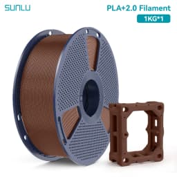SUNLU PLA + 2.0 1.75mm 1KG,Ultra-Tough (19.8KJ/m² Impact),2-3X Stronger,Fast Printing 300mm/s,High Speed 3D Printer Filament