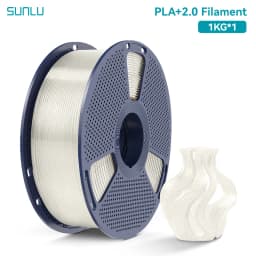 SUNLU PLA + 2.0 1.75mm 1KG,Ultra-Tough (19.8KJ/m² Impact),2-3X Stronger,Fast Printing 300mm/s,High Speed 3D Printer Filament