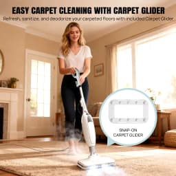 Electric Steam Mop With 400ml Water Tank,Fast Heating, High Steam Output, Cleans All Types Of Floors And Windows, Carpets