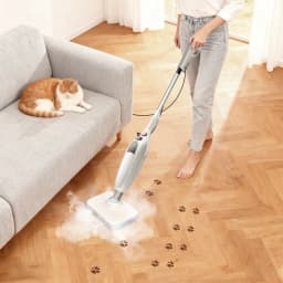 Electric Steam Mop With 400ml Water Tank,Fast Heating, High Steam Output, Cleans All Types Of Floors And Windows, Carpets
